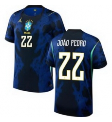 Youth 22 Brazil National Team Joao Pedro 2026 Home Jersey 2 Youth 22 Brazil National Team Joao Pedro 2026 Home Jersey 2
