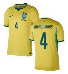 Youth 4 Brazil National Team Marquinhos 2026 Home Jersey 1