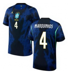 Youth 4 Brazil National Team Marquinhos 2026 Home Jersey 2 Youth 4 Brazil National Team Marquinhos 2026 Home Jersey 2