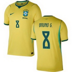 Youth 8 Brazil National Team Bruno Guimaraes 2026 Home Jersey 2