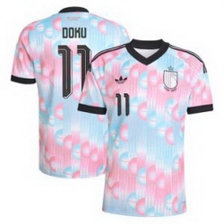 Men 11Jeremy Doku Belgium Jersey   2
