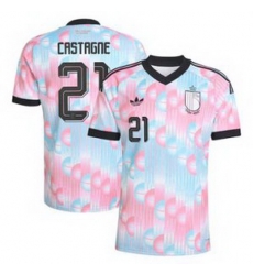 Men 21Timothy Castagne Belgium Jersey   2