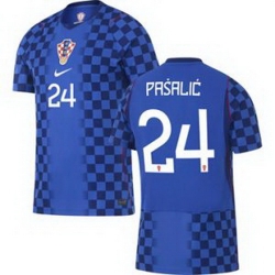 Men 24 Croatia Marco Pasalic Away Replica World Cup   2