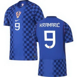 Men 9 Croatia Andrej Kramaric Away Replica World Cup   2
