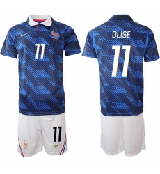 Men France 2026 FIFA World Cup Blue Soccer Jersey #11 Michael Olise