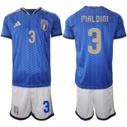 Italy Home Blue Soccer Jersey 0005