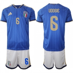 Italy Home Blue Soccer Jersey 0007