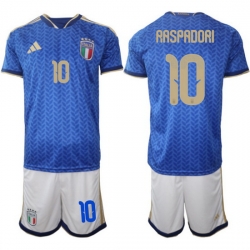 Italy Home Blue Soccer Jersey 0011