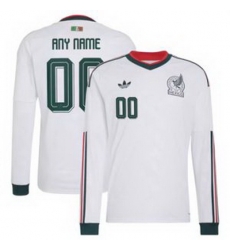 Men 00 Mexico Custom 2026 Replica White Jersey 2