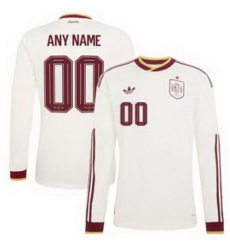 Men 00 Spain Custom World Cup 2026 Away Replica Jersey   2