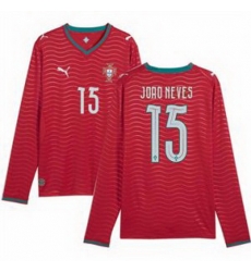 Men 15 Portugal Joao Neves Home Replica Jersey   2