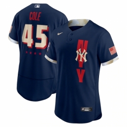 Men's New York Yankees #45 Gerrit Cole Nike Navy 2021 MLB All-Star Game Authentic Player Jersey