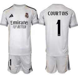 Men Real Madrid 2026 Soccer Jerseys White #1 COURTOIS (2)