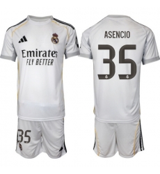 Men Real Madrid 2026 Soccer Jerseys White #35 ASENCIO