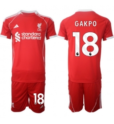 Men Liverpool 2026 Soccer Jerseys Red #18 GAKPO Men Liverpool 2026 Soccer Jerseys Red #18 GAKPO