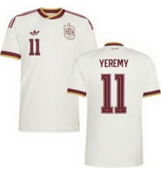 Women 11 Spain Yeremy Pino World Cup 2026 Away Replica Jersey   2