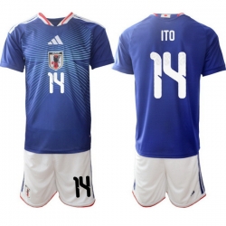 Men Japan 2026 Soccer Jerseys Blue #14 Junya Ito