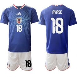 Men Japan 2026 Soccer Jerseys Blue #18 Ayase Ueda
