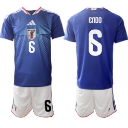 Men Japan 2026 Soccer Jerseys Blue #6 Wataru Endo