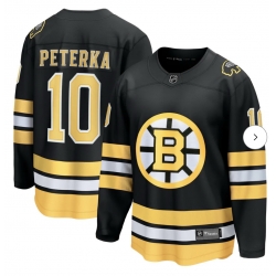 Men Boston Peterka 10 Black Home Jersey Fanatics Brand