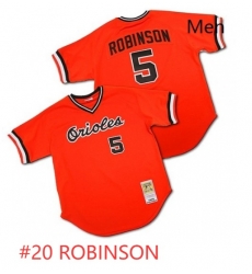 Men Orioles #20 ROBINSON Orange Jersey