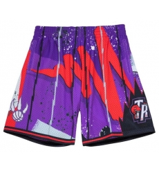 Men NBA Raptors Purple Shorts Men NBA Raptors Purple Shorts