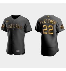 Men Los Angeles Angels David Fletcher 2022 Mlb All Star Game Authentic Black Men Jersey