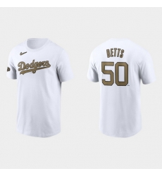 Men Los Angeles Dodgers Mookie Betts White 2022 Mlb All Star Game Name Number White T Shirt