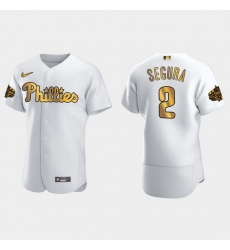 Men Philadelphia Phillies Jean Segura 2022 Mlb All Star Game White Gold Men Jersey