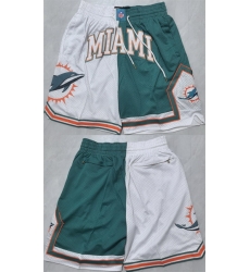 Men Maimi Dolphins Aqua White Shorts