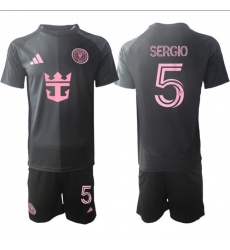 Men Inter Miami CF 2026 Soccer Jerseys Black #5 SERGIO Men Inter Miami CF 2026 Soccer Jerseys Black #5 SERGIO