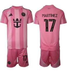 Men Inter Miami CF 2026 Soccer Jerseys Pink #17 MARTINEZ