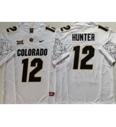 Men COLORADO BUFFALOES White #12 Travis Hunter Stitched NCAA Jersey Men COLORADO BUFFALOES White #12 Travis Hunter Stitched NCAA Jersey