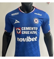 Men Cruz Azul Blue Soccer Jersey Men Cruz Azul Blue Soccer Jersey