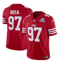 Men San Francisco 49ers 97 Nick Bosa Red 2023 F U S E  Vapor Untouchable Limited Stitched Football 2024 Super Bowl LVIII Jersey