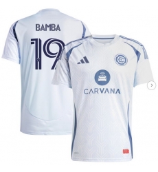 Men's Chicago Fire Jonathan Bamba adidas Light Blue 2025 The Municipal Kit Replica Player Jersey