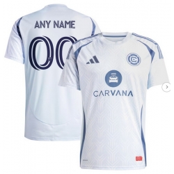 Men's Chicago Fire adidas Light Blue 2025 The Municipal Kit Replica Custom Jersey