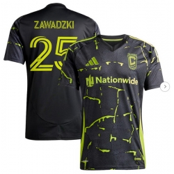 Men's Columbus Crew Sean Zawadzki adidas Black 2025 The Goosebumps Kit Replica Player Jersey
