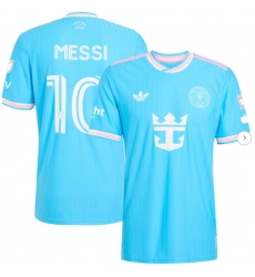 Men's Inter Miami CF Lionel Messi adidas Originals Blue 2025 Third Authentic Player Jersey