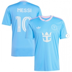 Men's Inter Miami CF Lionel Messi adidas Originals Blue 2025 Third Replica Player Jersey