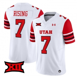 Men Women Youth Utah Utes 7 Cameron Rising White 2024 Vapor Limited Jersey All Stitched
