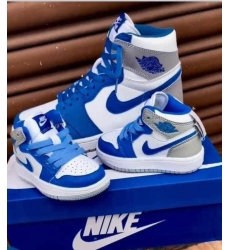 Nike Air Jordan 1 White Blue Shoes Men Women Size