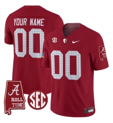 Men Women Youth Alabama Crimson Tide Pro Combat Vapor Limited Custom Jersey All Stitched Crimson