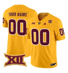 Men Women Youth Arizona State Sun Devils 2024 Vapor Limited Custom Jersey All Stitched Gold