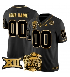 Men Women Youth Arizona State Sun Devils 2025 Peach Bowl Gold Vapor Limited Custom Jersey All Stitched Black Gold