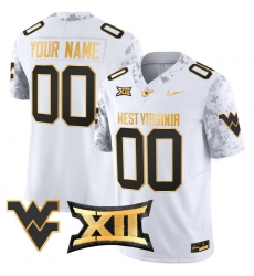 Men Women Youth West Virginia Mountaineers 2024 Gold Vapor Limited Custom Jersey All Stitched White Gold