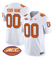 Men Women Youth Clemson Tigers Vapor Limited Custom Jersey V2 All Stitched White