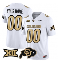 Men Women Youth Colorado Buffaloes Vapor Limited Custom Jersey V2 Big 12 XII Patch All stitched White