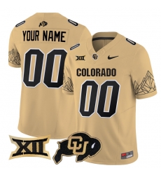 Men Women Youth Colorado Buffaloes Vapor Limited Custom Jersey V3 Big 12 XII Patch All stitched Gold