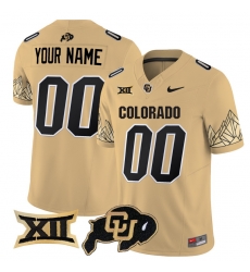 Men Women Youth Colorado Buffaloes Vapor Limited Custom Jersey V4 Big 12 XII Patch All stitched Gold